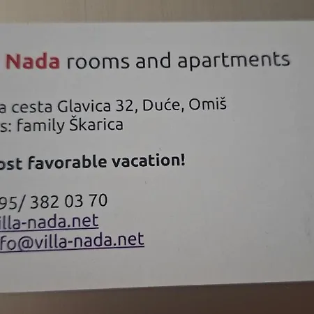 Appartement Nada, A6 , Glavica *